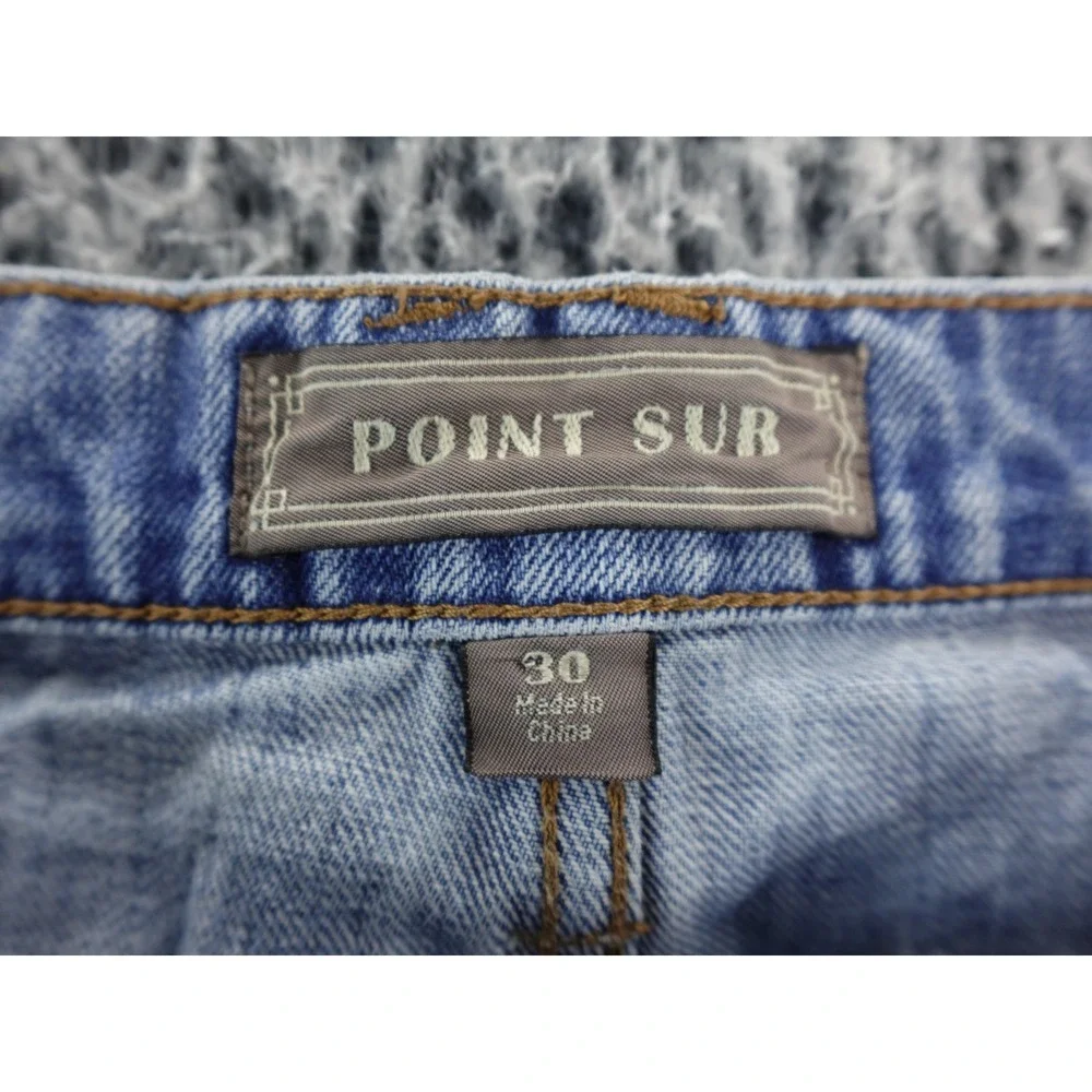 J Crew Point Sur Jeans Womens 30x26 Slouchy Boyfriend Button Fly ‎ Distressed